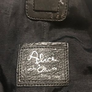 Alice & Olivia Oversized Leather Cross Body Bag